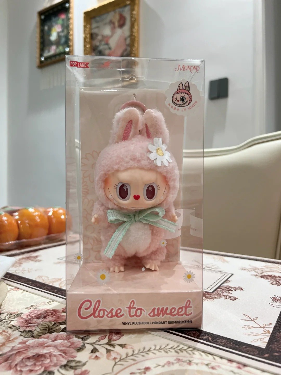 labubu mokoko – sweetheart series – close to sweet（17cm）（product with a box ）